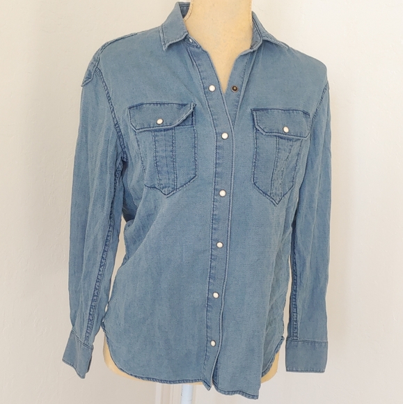 All Saints Tops - Allsaints Octavia button down denim shirt